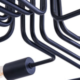 Gilbert Matte Black Metal Ceiling Fixture - 12 x 60W E27 Bulb Capacity