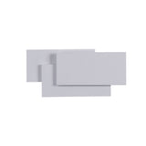 Contemporary White Metal Wall Light 12W