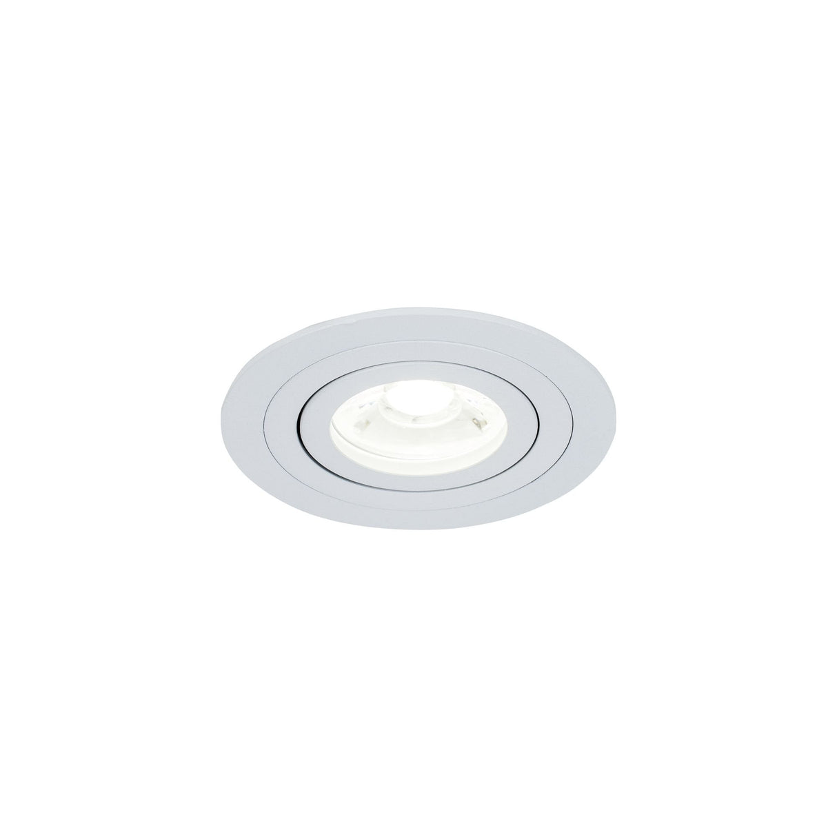 Sleek White Aluminum Downlight - GU10 50W