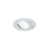 Sleek White Aluminum Downlight - GU10 50W