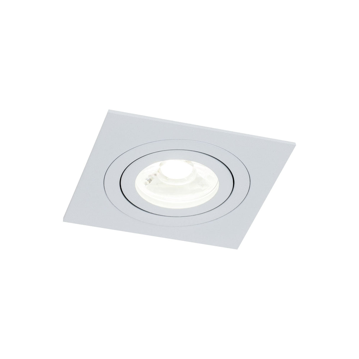 Sleek White Aluminum Downlight Fixture with GU10 Compatibility