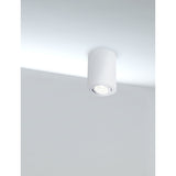 Sleek White Aluminum Ceiling Lamp with Adjustable Drop, 50W GU10