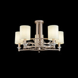 Vittoria Elegant Cream and Gold 5-Light Chandelier