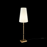 Elegant Brass Zaragoza Table Lamp with Fabric Shade