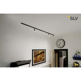 Sleek Black 2M Track Lighting Kit with Trio of LED Spotlights