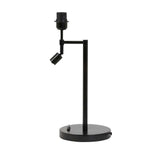 Matt Black Montana Table Lamp Base with Integrated LED Reading Light