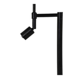 Matt Black Montana Table Lamp Base with Integrated LED Reading Light