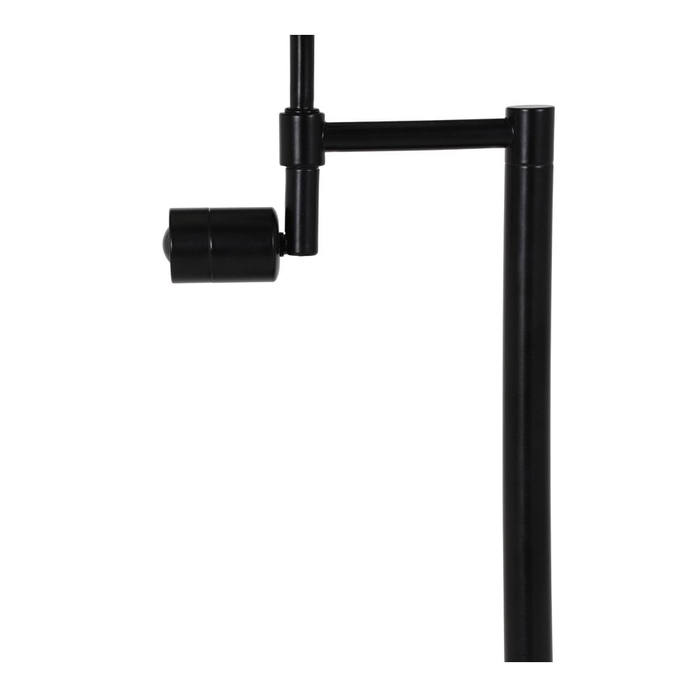 Matt Black Montana Table Lamp Base with Integrated LED Reading Light