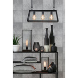Matt Black Montana Table Lamp Base with Integrated LED Reading Light
