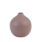 Muted Blush Metal Vase - 11x13cm