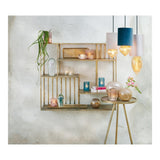 Elegant Pink Copper Glass Tealight Holder - Valerio 10x11cm