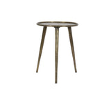 Antique Bronze Round Side Table 36x49cm Kach Collection