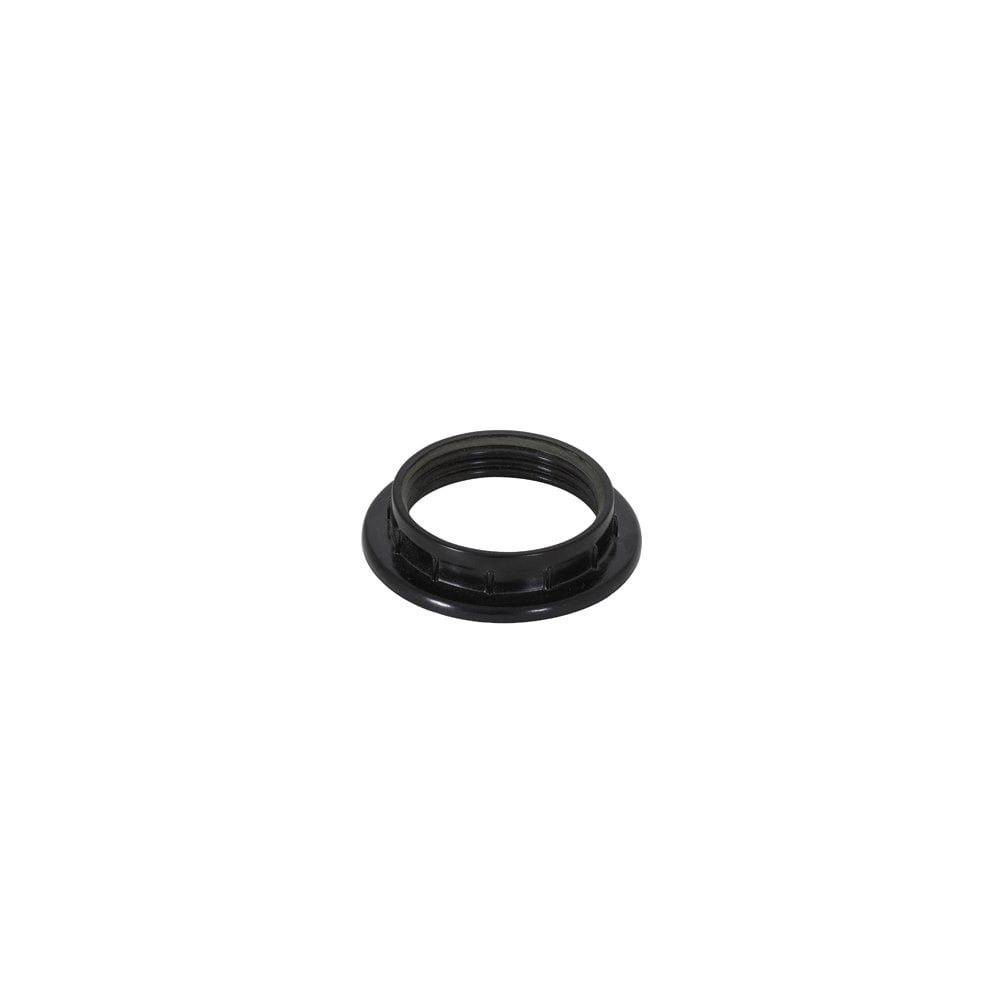Black E27 Lampholder Ring Set - 24 Pack, Ø6x1.5 cm, Synthetic-Plastic
