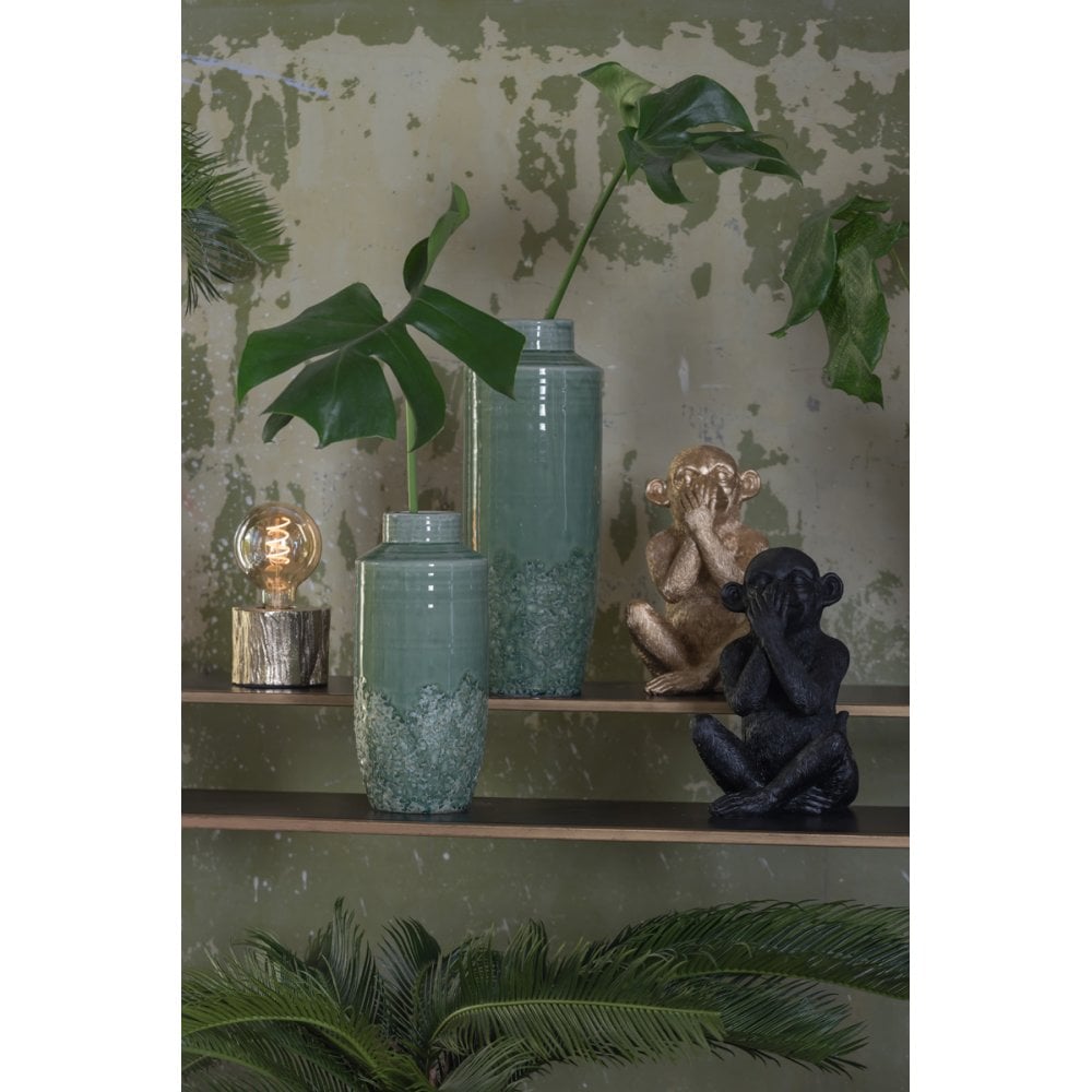 Seagreen Sierra Ceramic Vase 13x29cm - Home Décor Accent