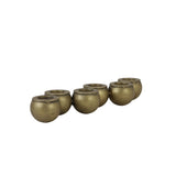Antique Bronze Vesta Tealight Centerpiece 12x43x6.5cm