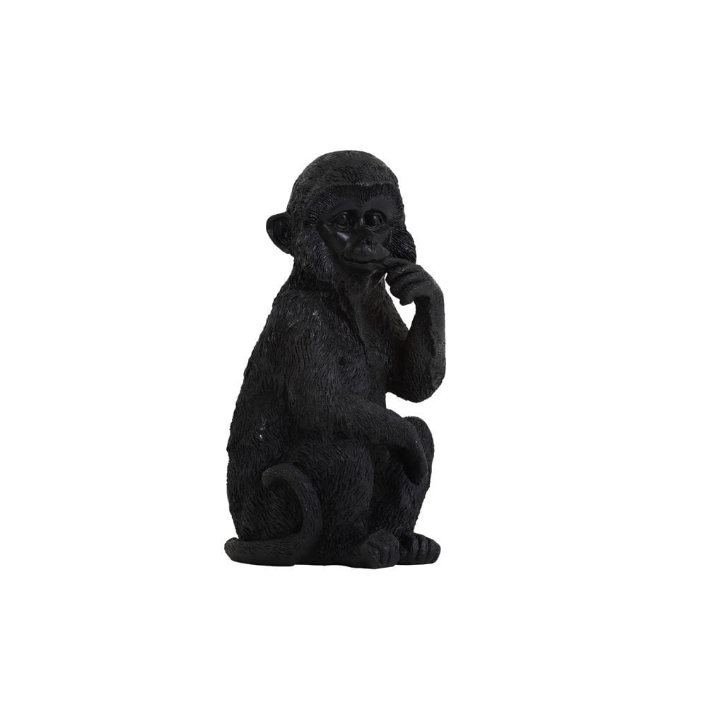 Stylish Black Monkey Decorative Ornament - 19.5cm