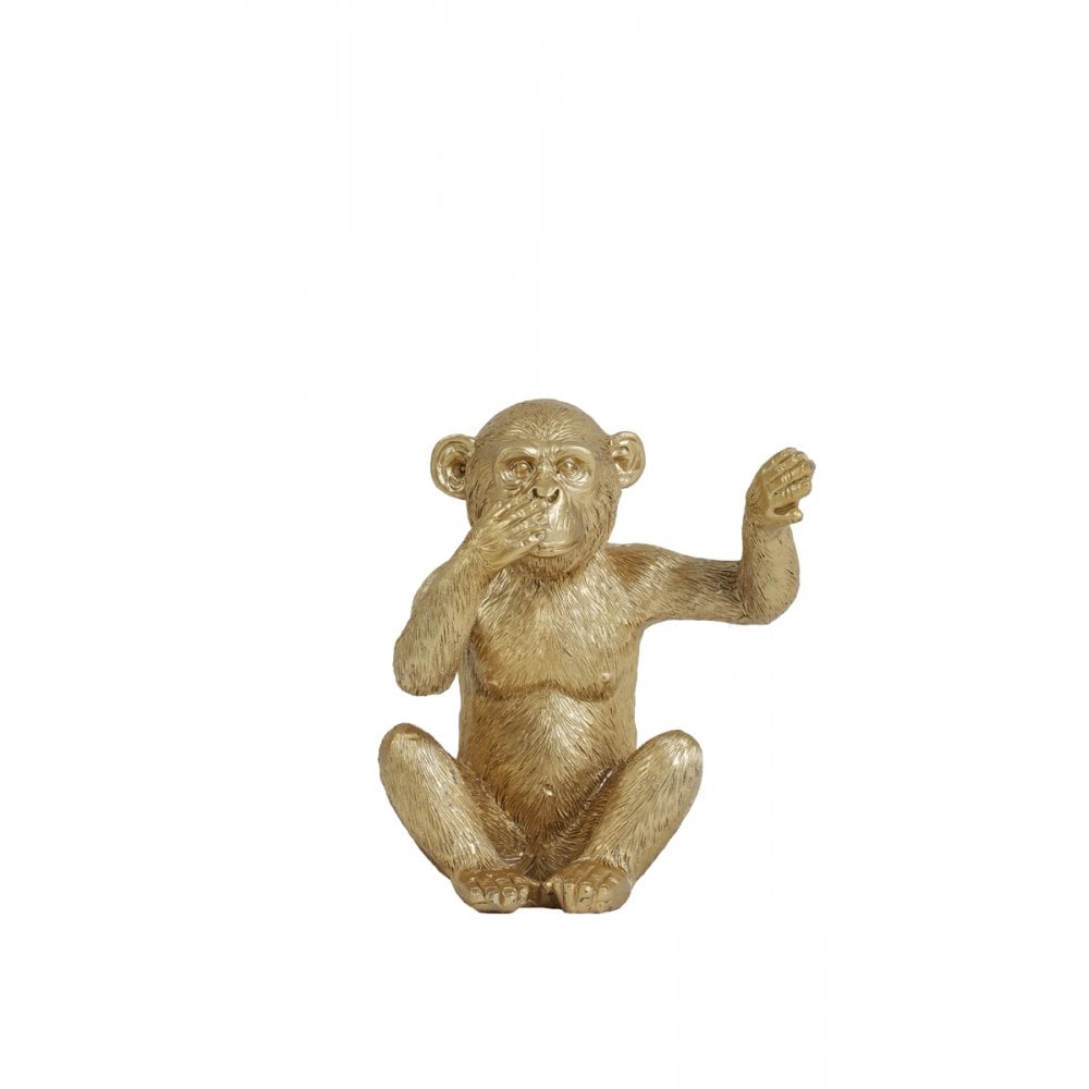 Golden Trio: Set of Three Monkey Ornaments