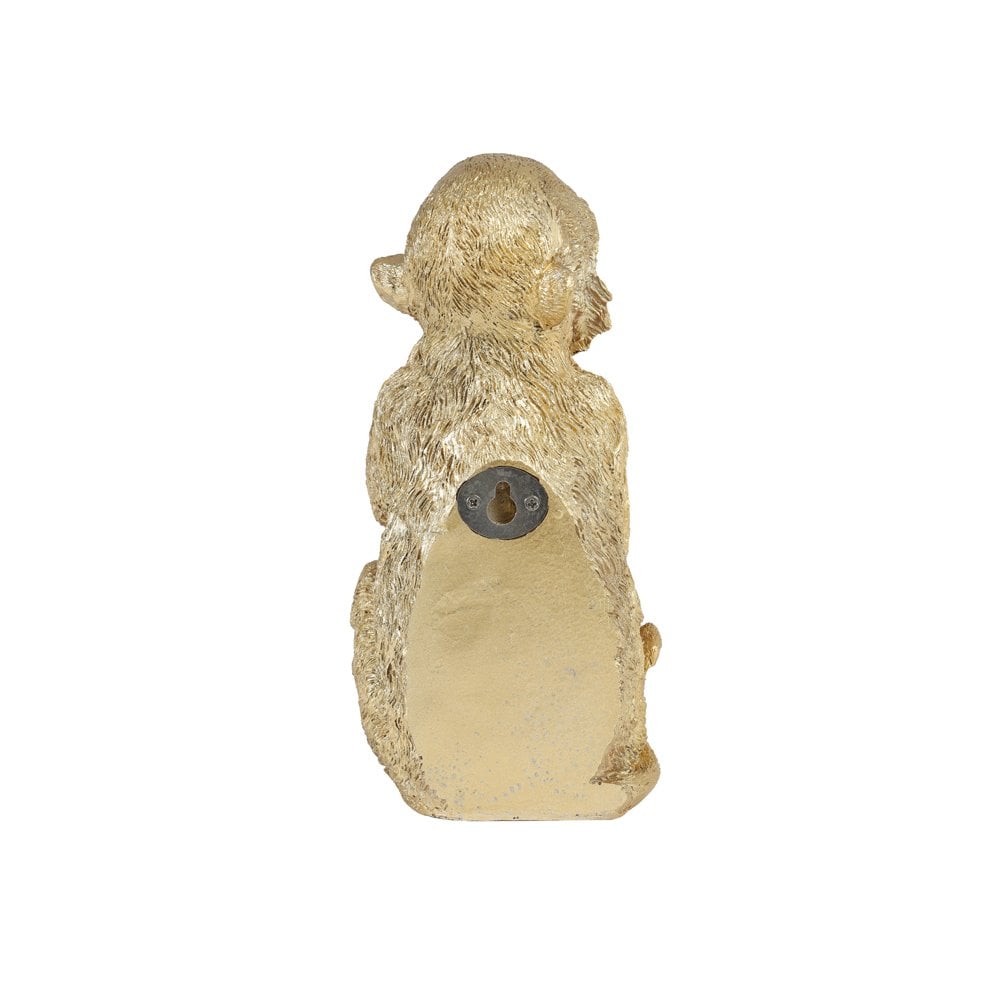 Golden Monkey Decorative Wall Ornament 19.5cm