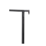 Maddison Black Rectangle Wooden Wall Shelf 30x15x50cm