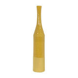 Elegant Ocher Ceramic Vase - Milas Collection, 69.5cm