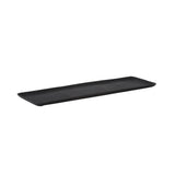 Rectangular Matte Black Decorative Metal Dish - 47cm x 15cm