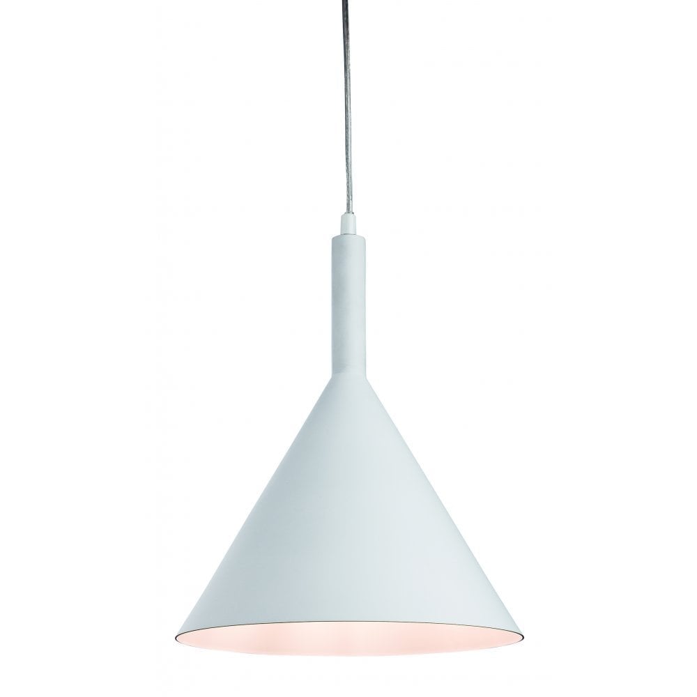 Elegant White Bistro Pendant Light