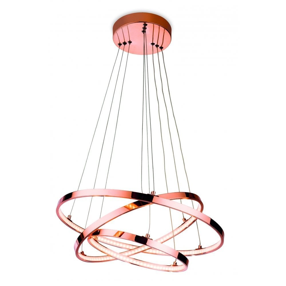 Copper Twist LED Pendant Light