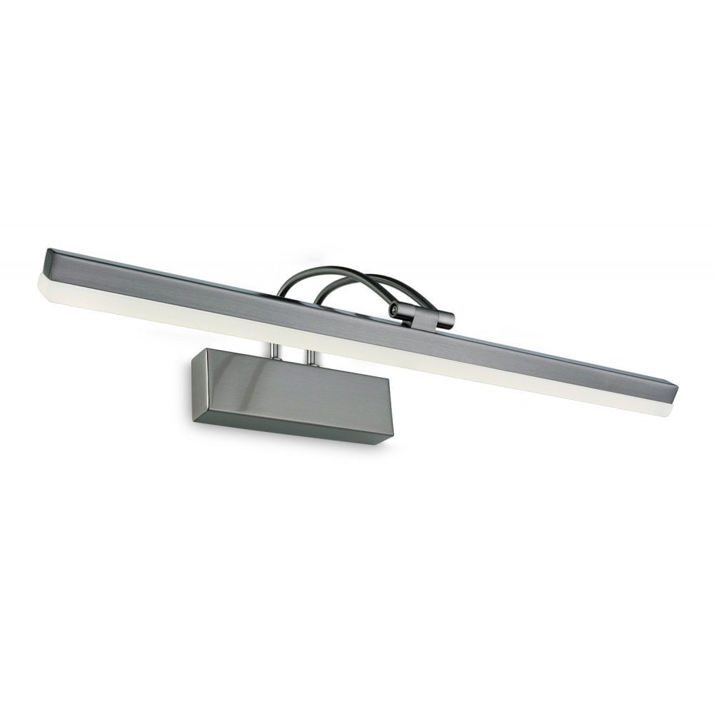 Sleek Brushed Steel LED Art Illuminator, 51cm