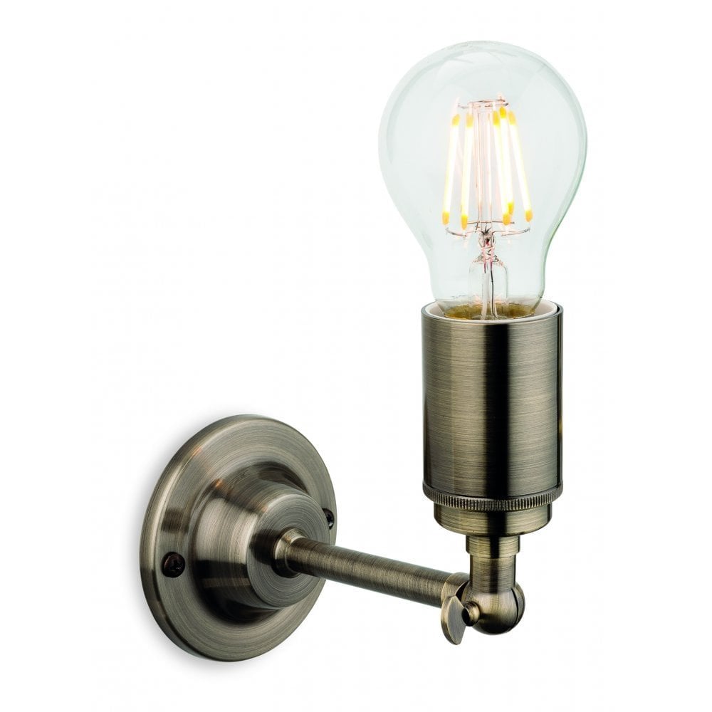 Elegant Antique Brass Wall Sconce
