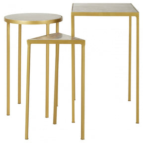 Rabia Set of 3 Nesting Side Tables Green