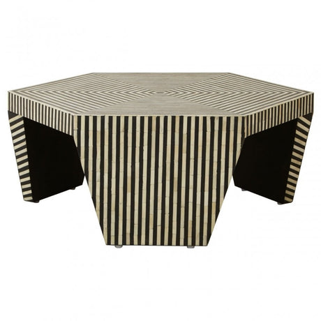 Temper Hexagon Coffee Table Black