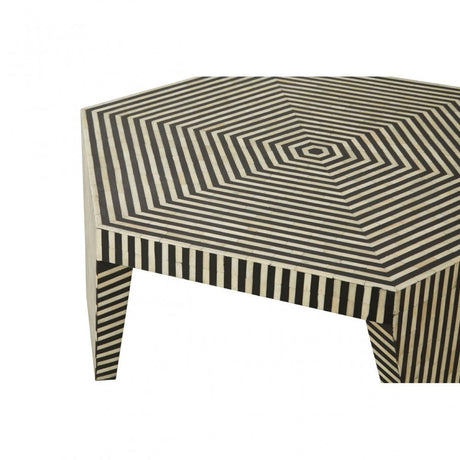 Temper Hexagon Coffee Table Black