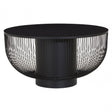 Duchess Coffee Table with Black Glass Top Black