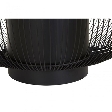Duchess Coffee Table with Black Glass Top Black