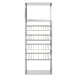 Brookwood Silver Bar Shelf Unit Silver