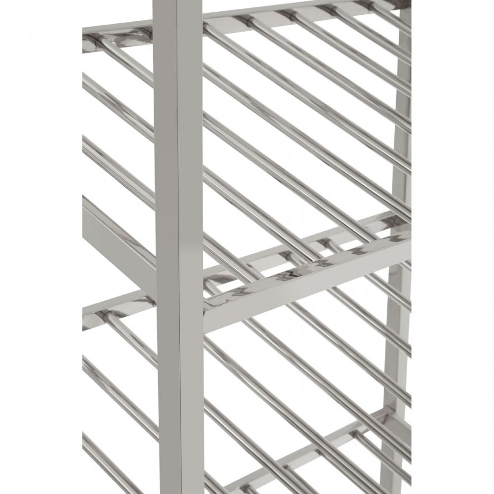 Brookwood Silver Bar Shelf Unit Silver