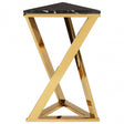 Brookwood Black &Amp; Gold End Table Gold
