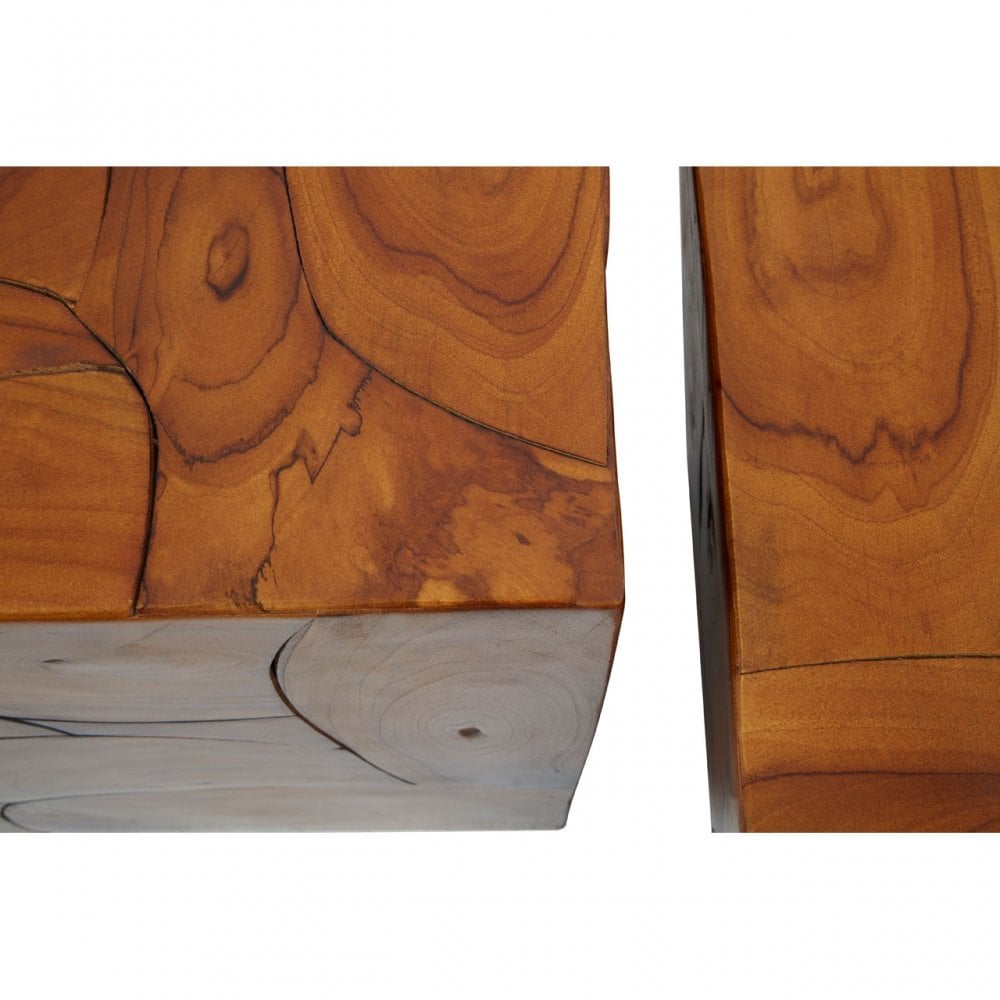 Surat Set Of 3 Teak Root Stools Brown