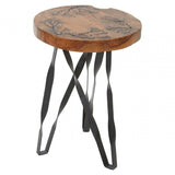 Surak Round Stool Brown