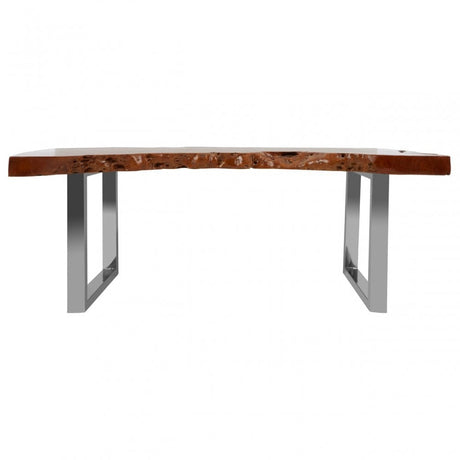 Surak Longon Wood Coffee Table Brown