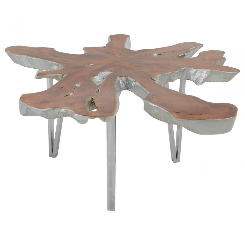 Surak Star Top Coffee Table Silver