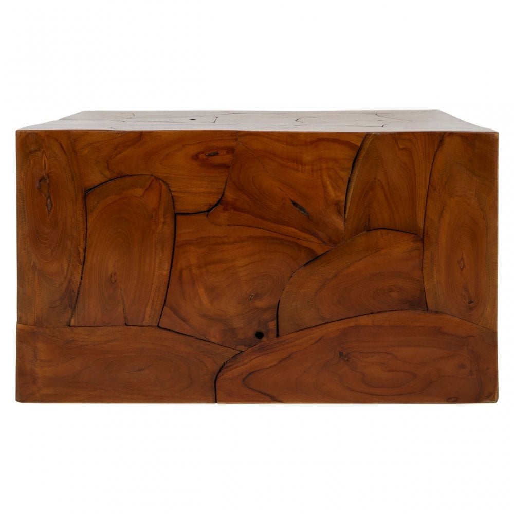 Surak Cuboid Coffee Table Brown