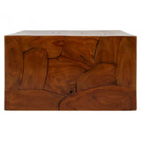 Surak Cuboid Coffee Table Brown