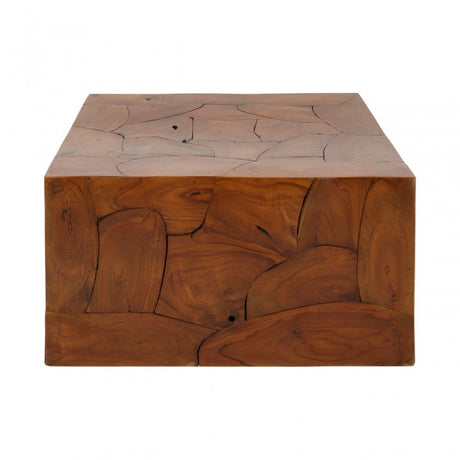 Surak Cuboid Coffee Table Brown