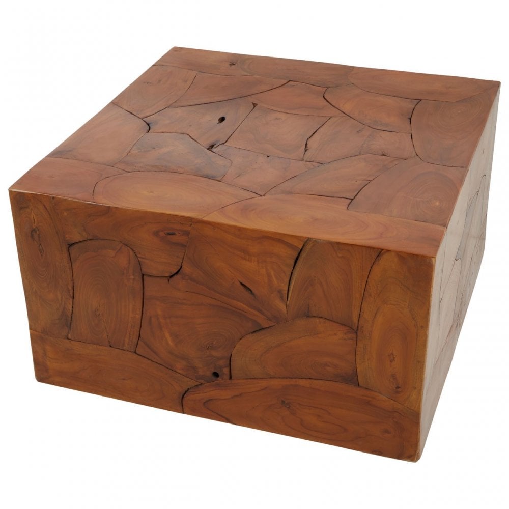 Surak Cuboid Coffee Table Brown