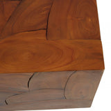 Surak Cuboid Coffee Table Brown