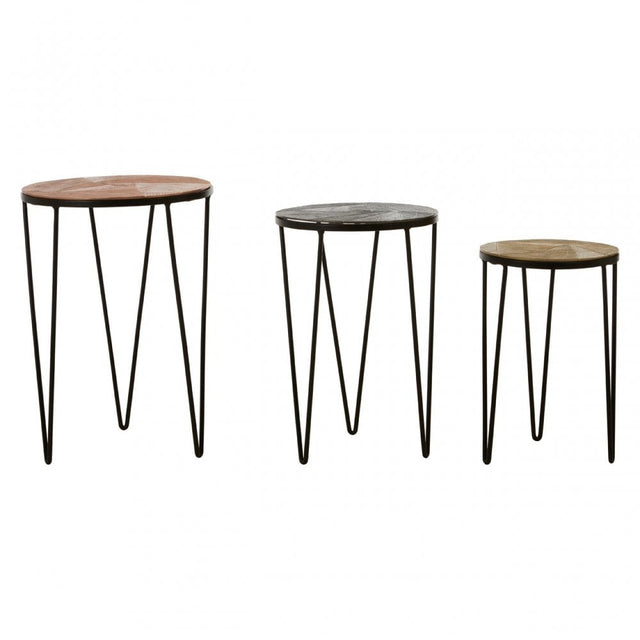 Mirano Set of 3 Side Tables Assorted