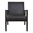 Kourtnai Black Leather Chair Black