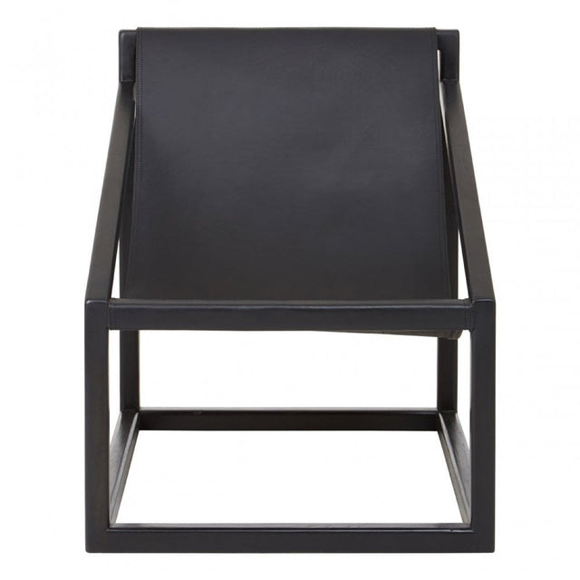 Kourtnai Black Cubic Frame Chair Black
