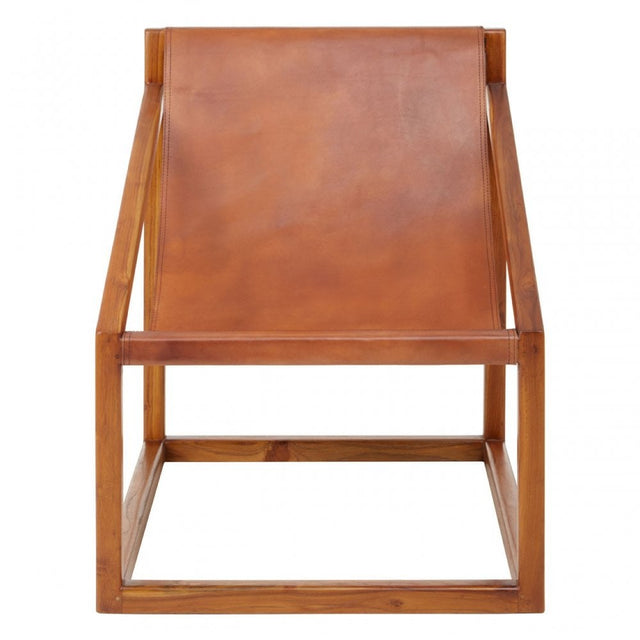 Kourtnai Brown Cubic Frame Chair Brown